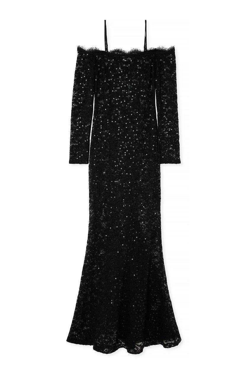 Lace Sequin Maxi Dress Product Image