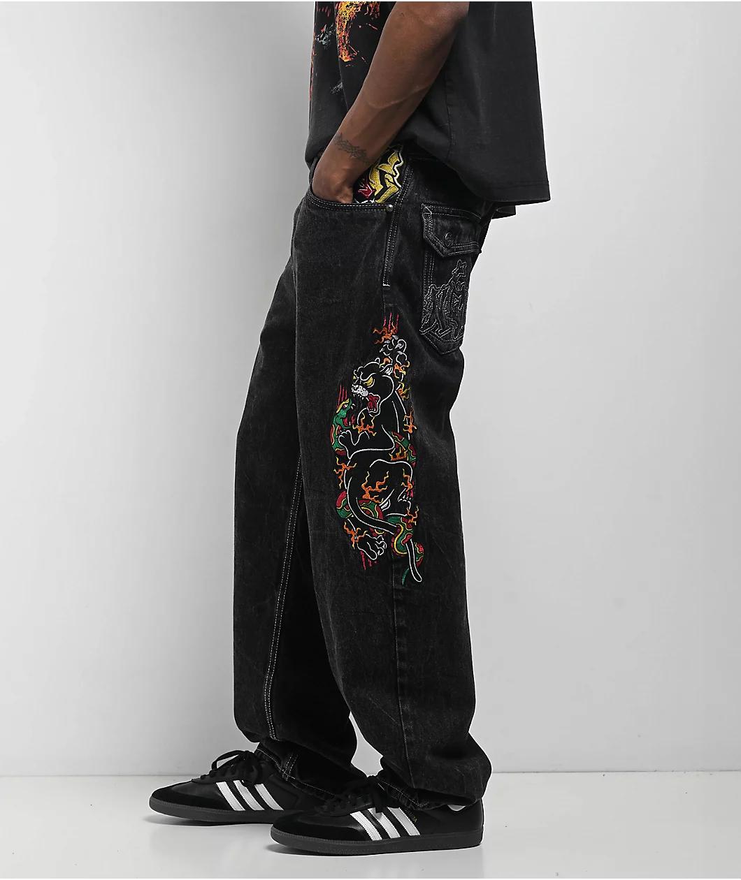 Ninth Hall Ambush Panther Black Wash Jeans Product Image