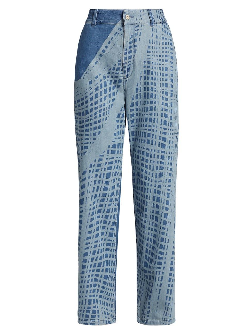 Womens LOEWE x Paulas Ibiza Geometric Baggy Jeans Product Image