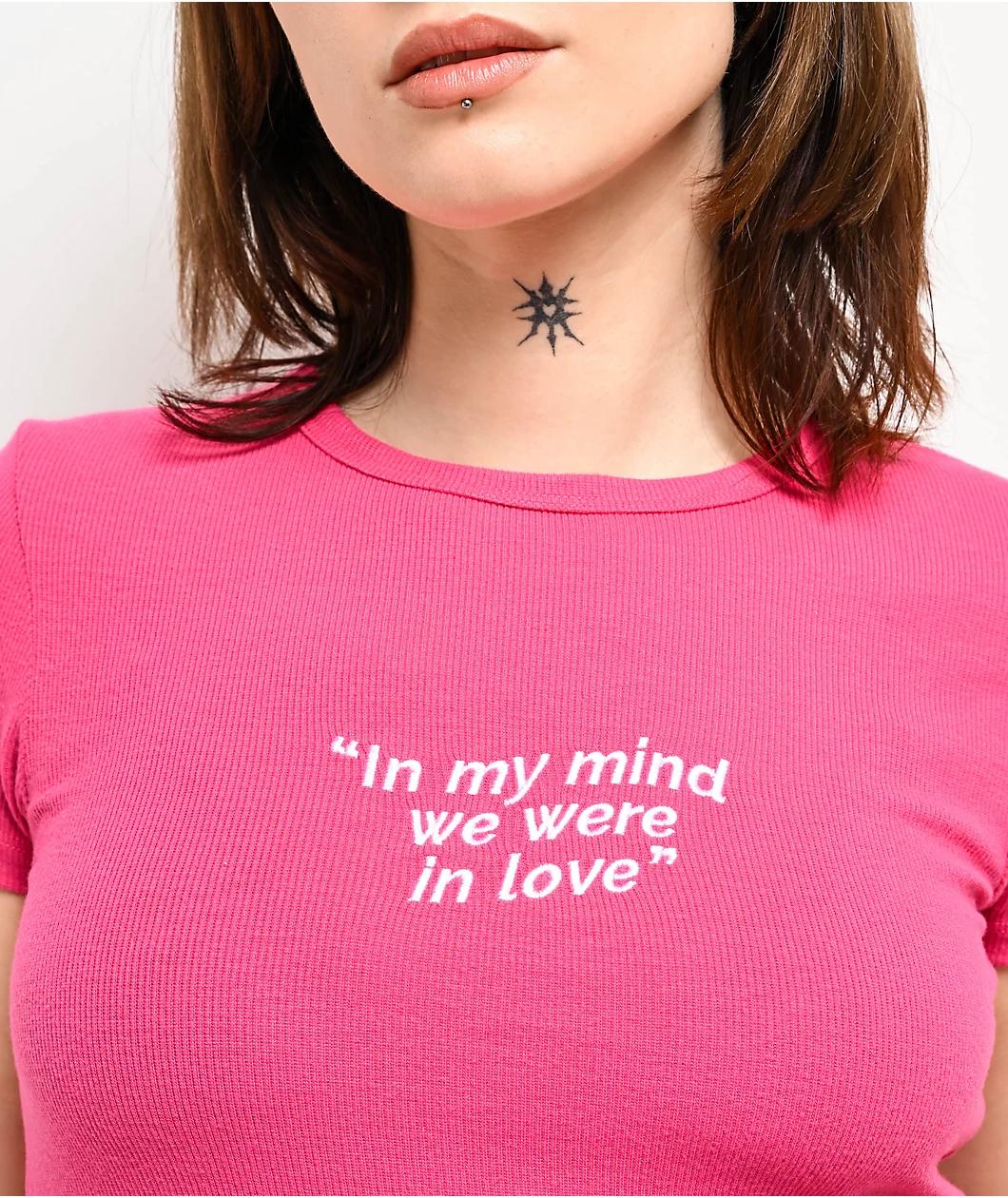 Broken Promises Evermore Pink Crop T-shirt Product Image