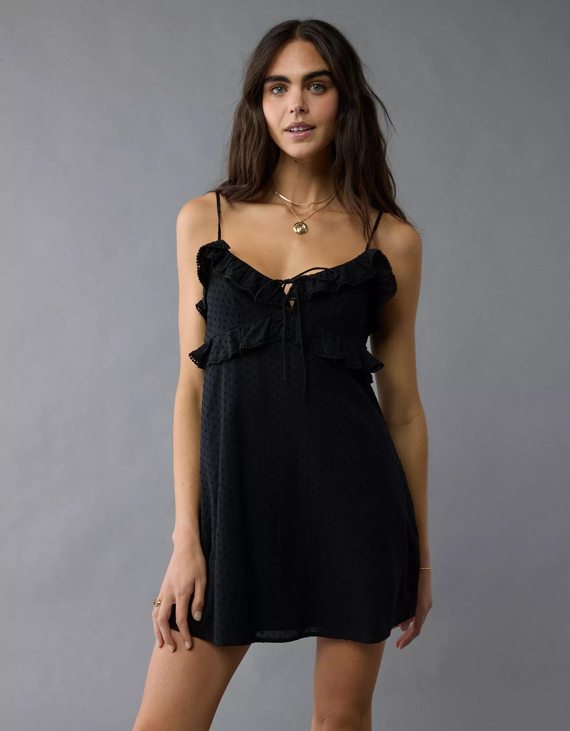 AE Ruffle Mini Slip Dress Product Image