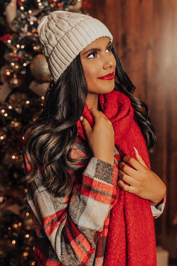 Cozy Debut Beanie In Cream Product Image