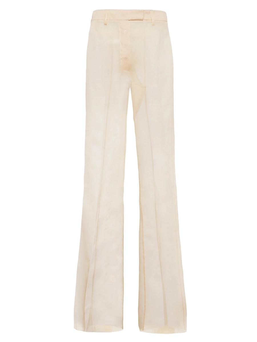 Flared Organza Pants Product Image