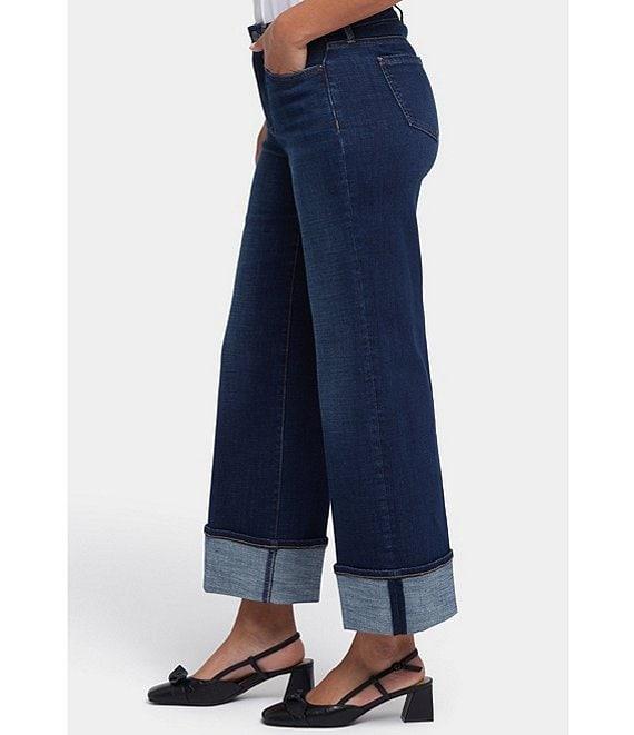 NYDJ Teresa Wide Leg High Rise Slimming Cuffed Jeans Product Image