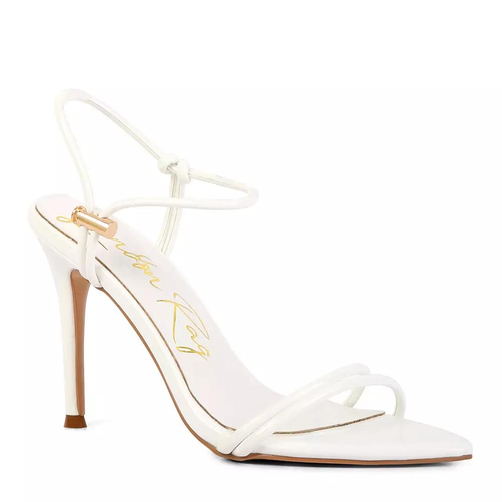 London Rag High Porch Women's High Heel Sandals, Size: 5, White Product Image