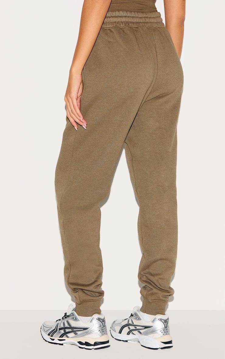 PRETTYLITTLETHING Sage Khaki Prettylittlething High Waist Cuffed Sweatpant Product Image