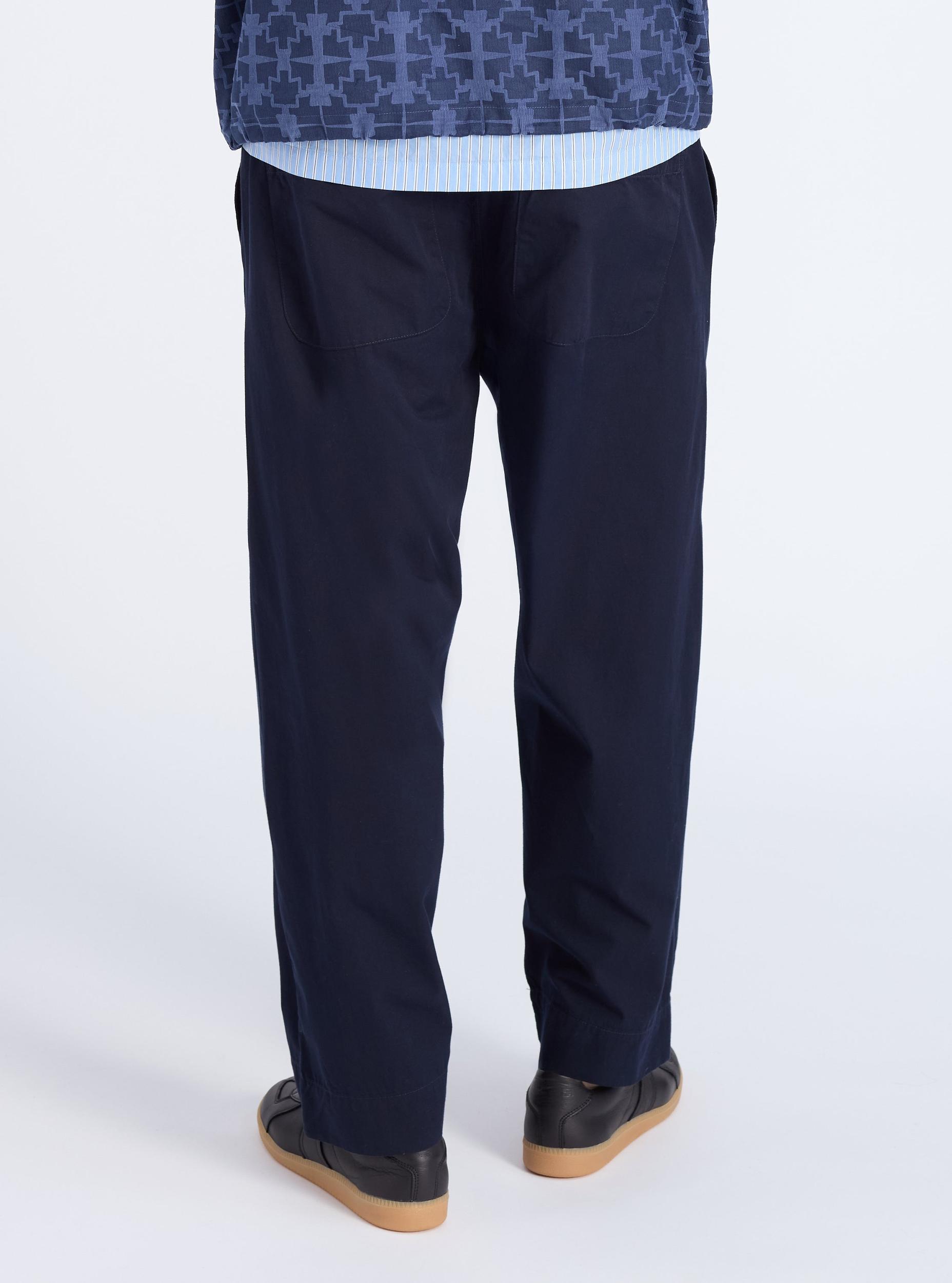 Universal Works Judo Pant in Navy Military Cotton Product Image