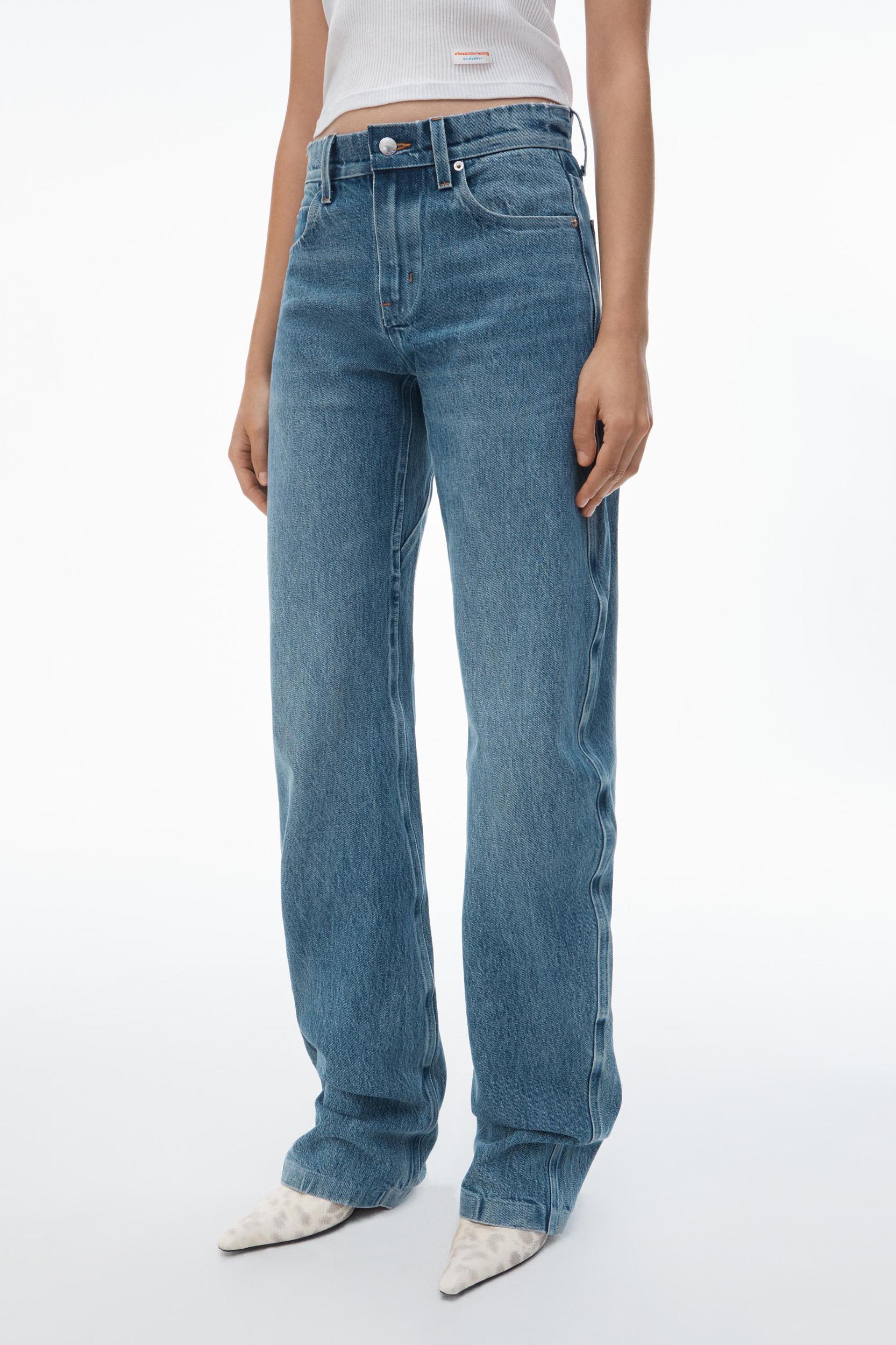 Low-rise Gusset Jeans In Medium Indigo Wash Product Image