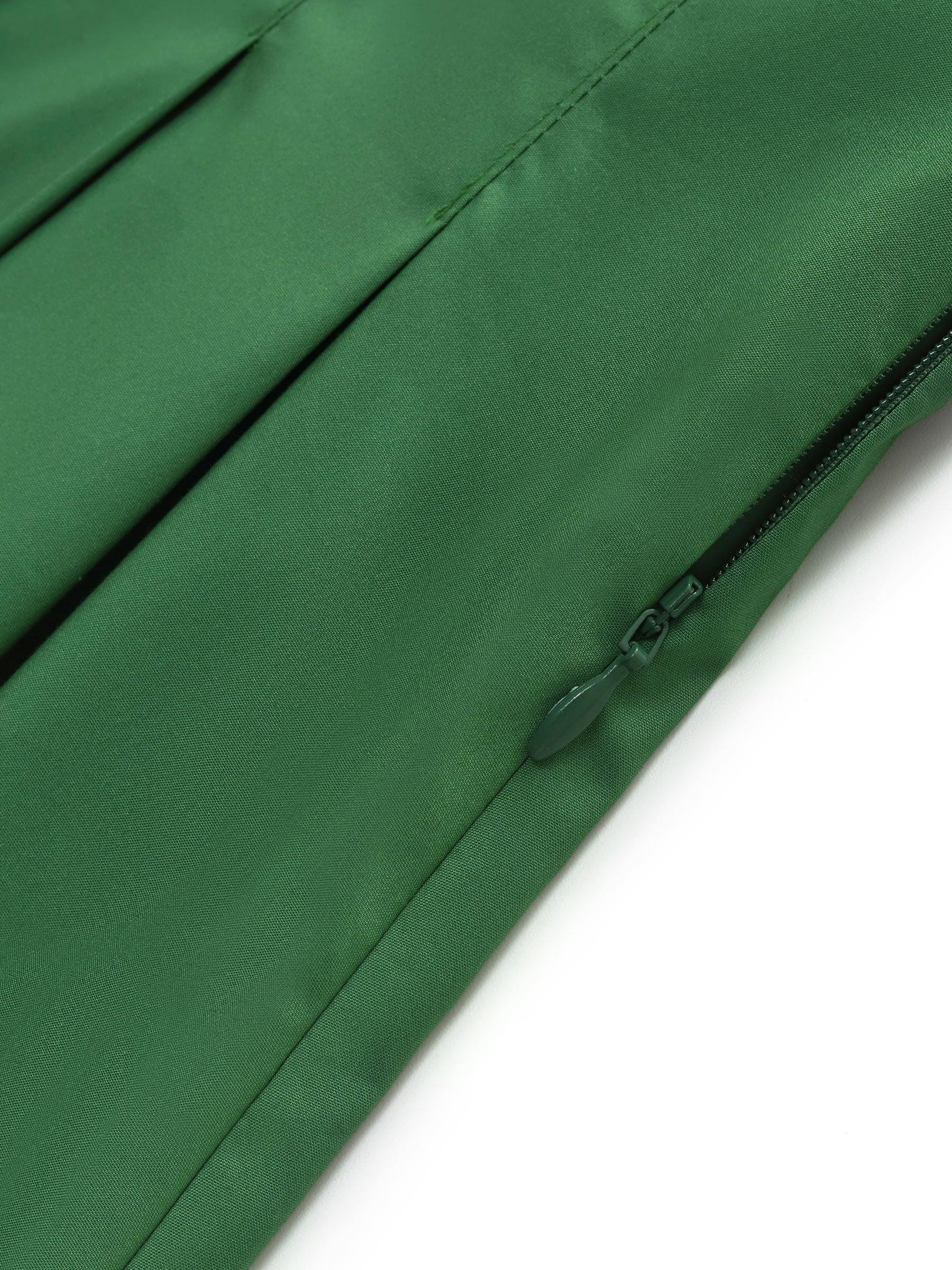 Gathered Waist Puff Sleeve Women Midi Dress Product Image