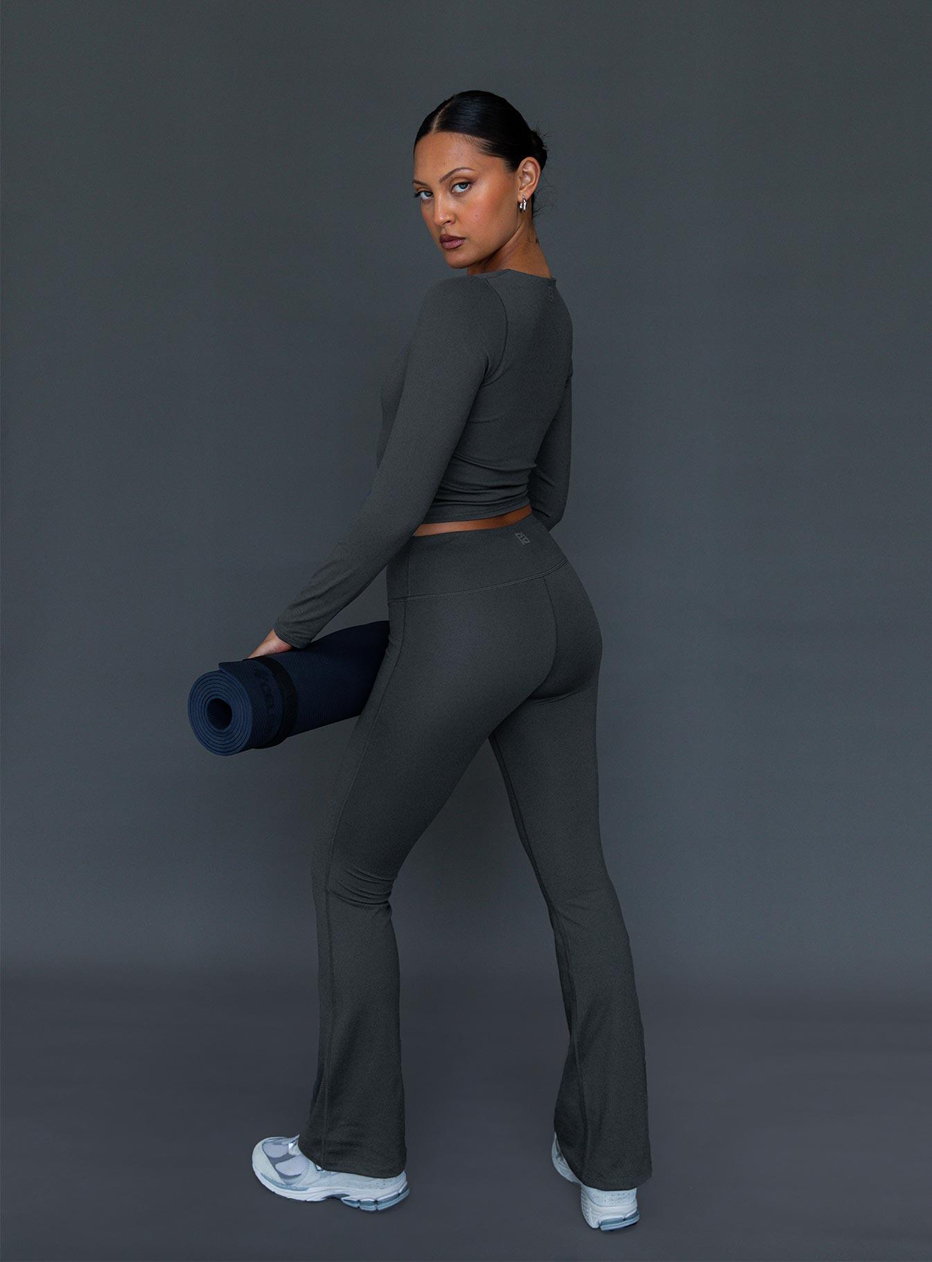 Integrity Activewear Yoga Pants Grey Product Image