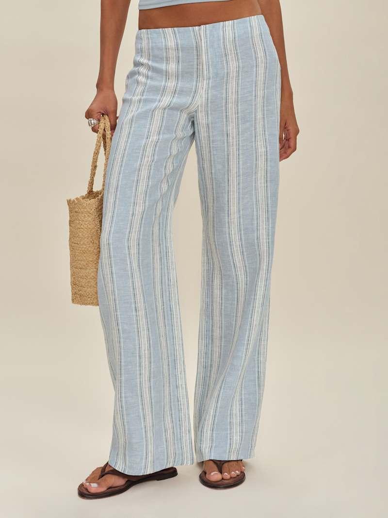 Vida Linen Low Rise Pant Product Image