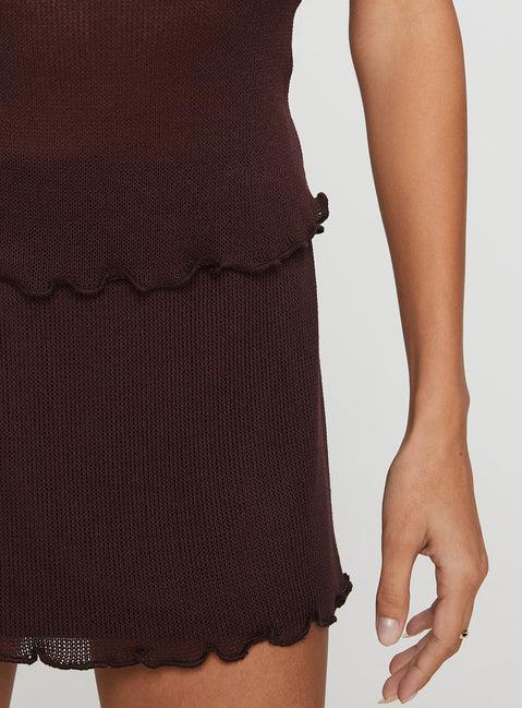 Audley Knit Set Brown Product Image