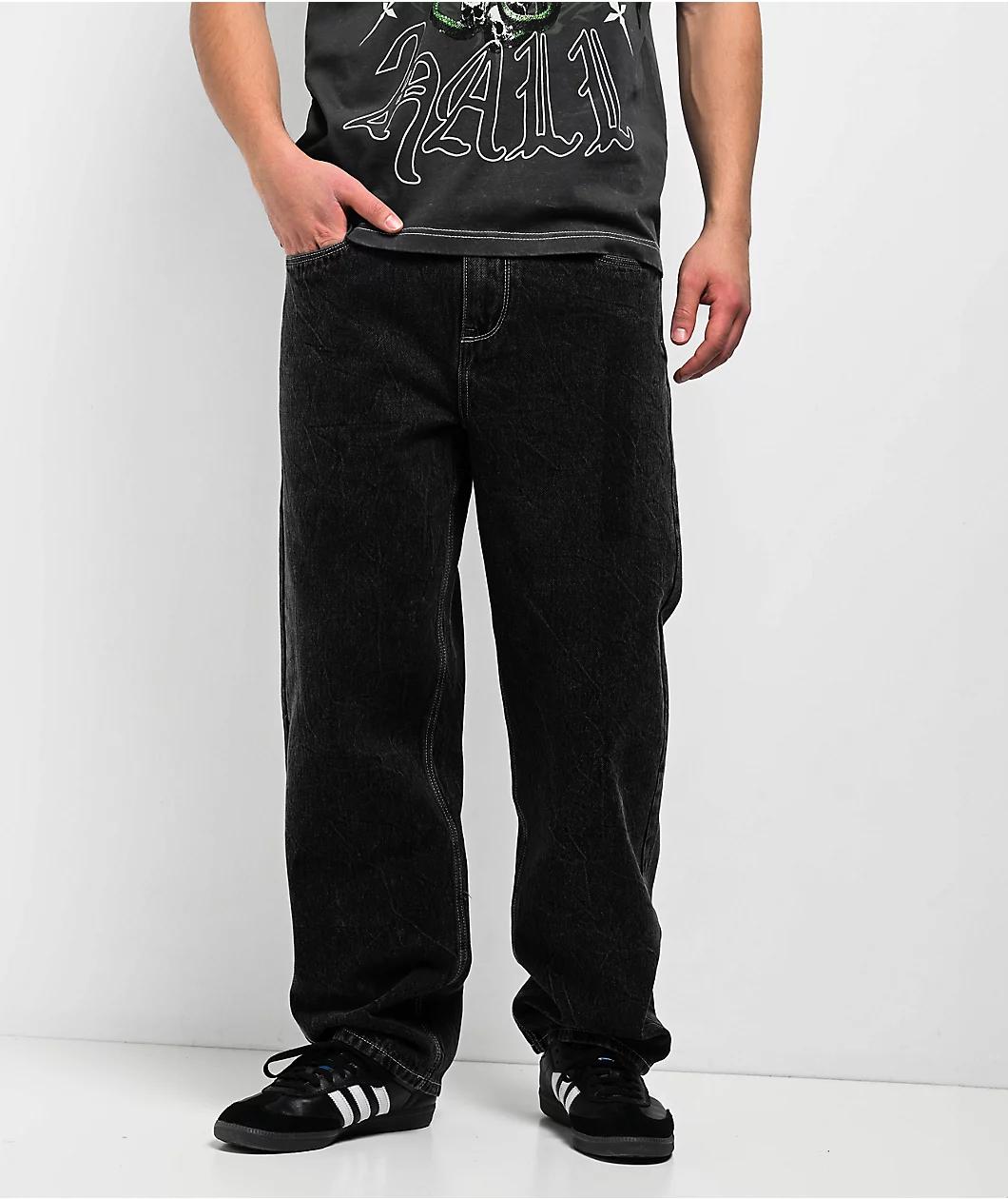 Ninth Hall Ambush Embroidered Black Denim Jeans Product Image