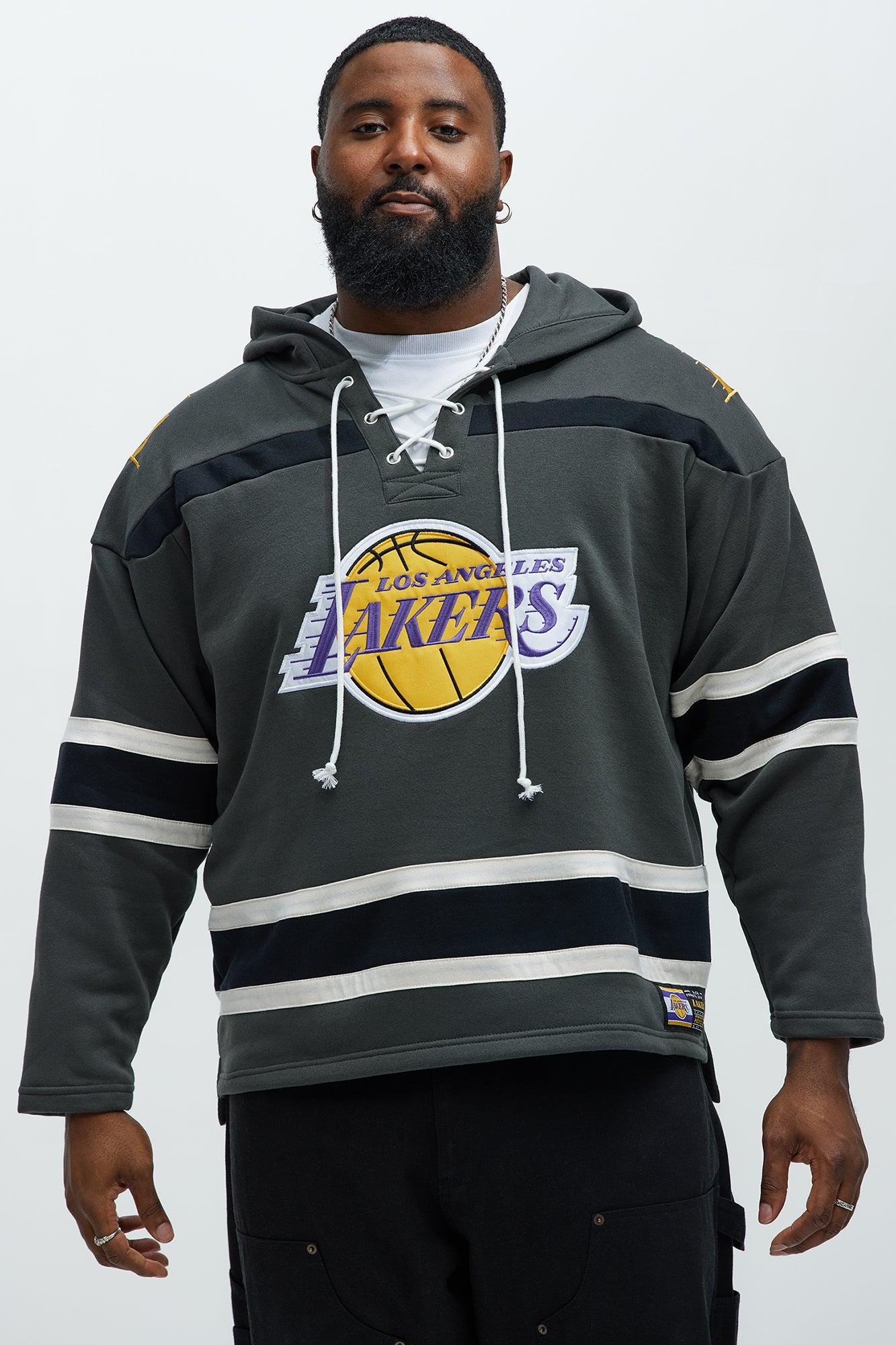 Lakers Body Check Hoodie - Grey Male Product Image