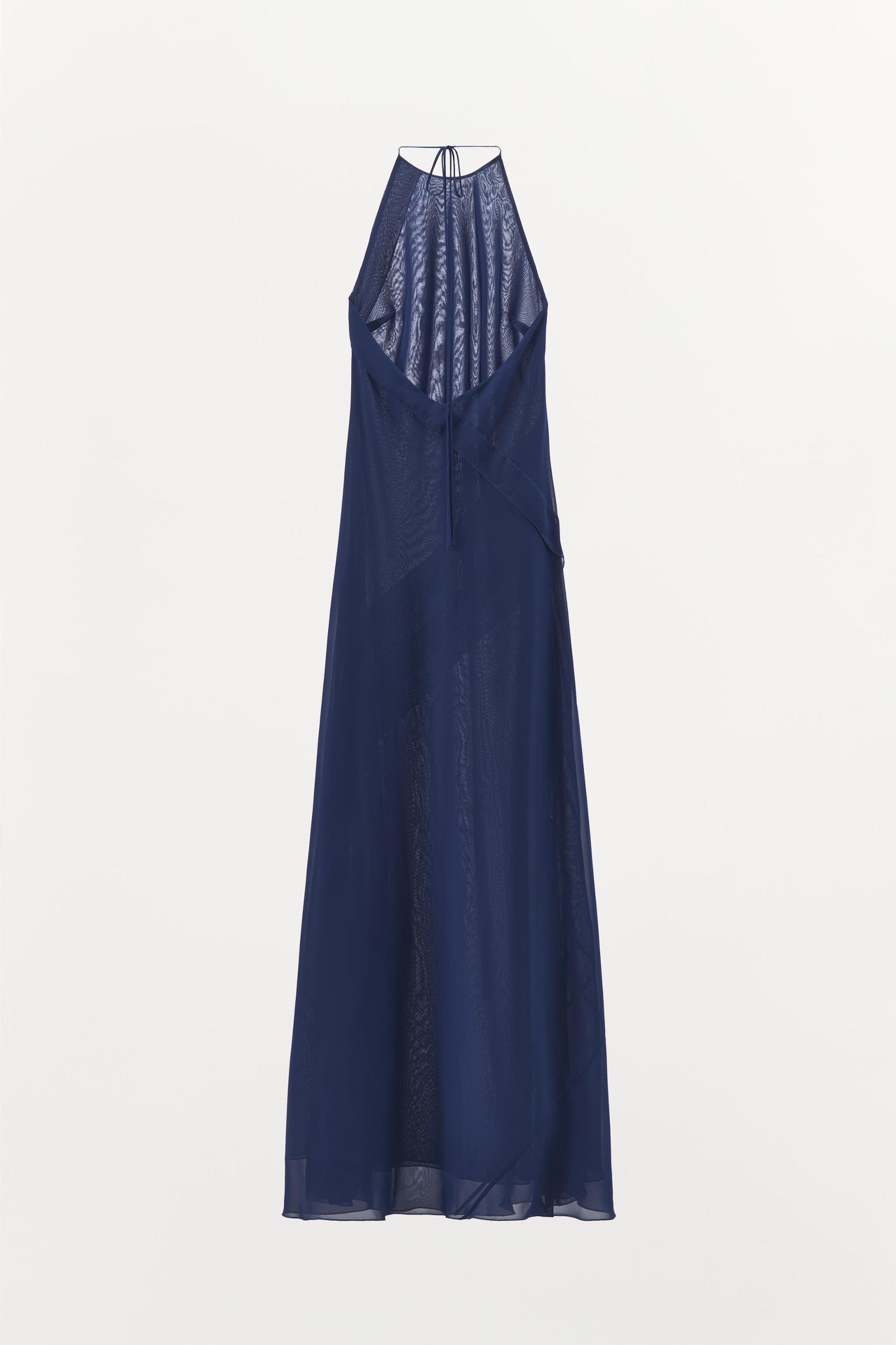 WAVY HALTER DRESS Product Image