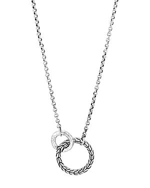 John Hardy Sterling Silver Classic Chain Interlocking Circle Station Necklace, 18 Product Image