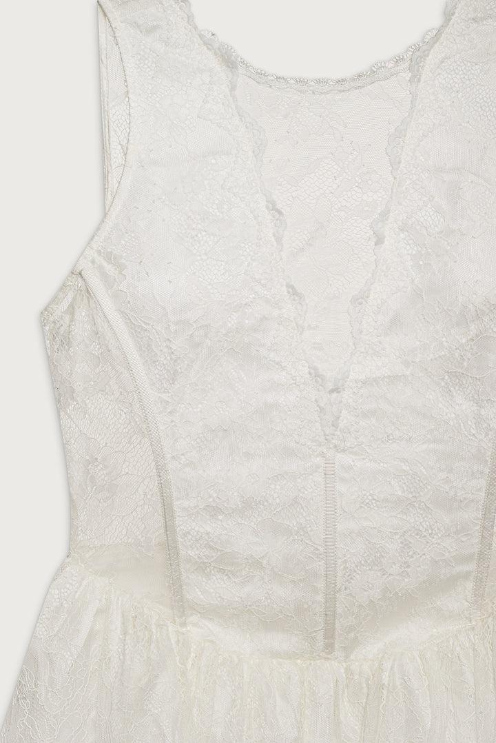 Tara Mini Dress — White Product Image