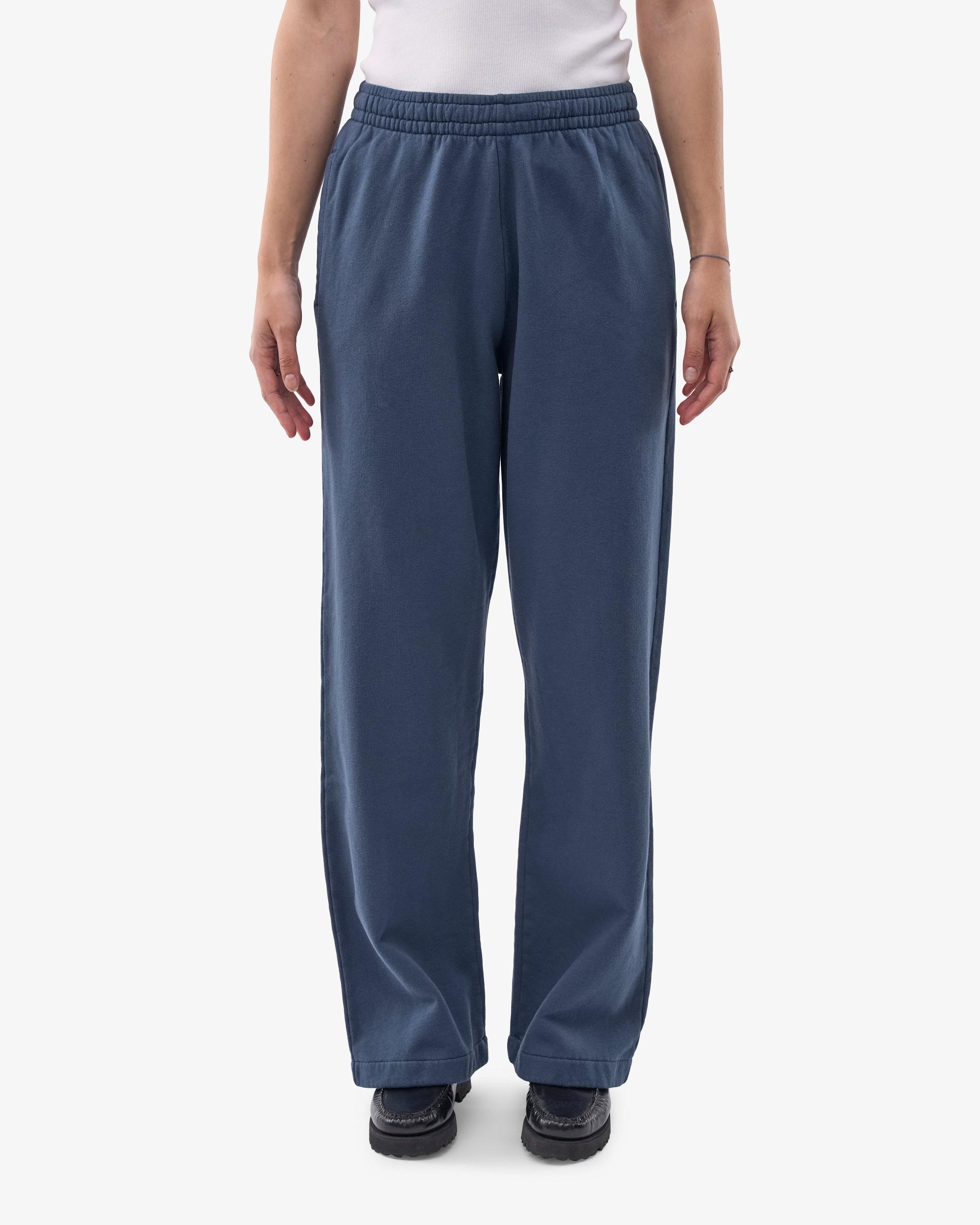 Organic Straight Leg Sweatpants - Pacific Blue Product Image