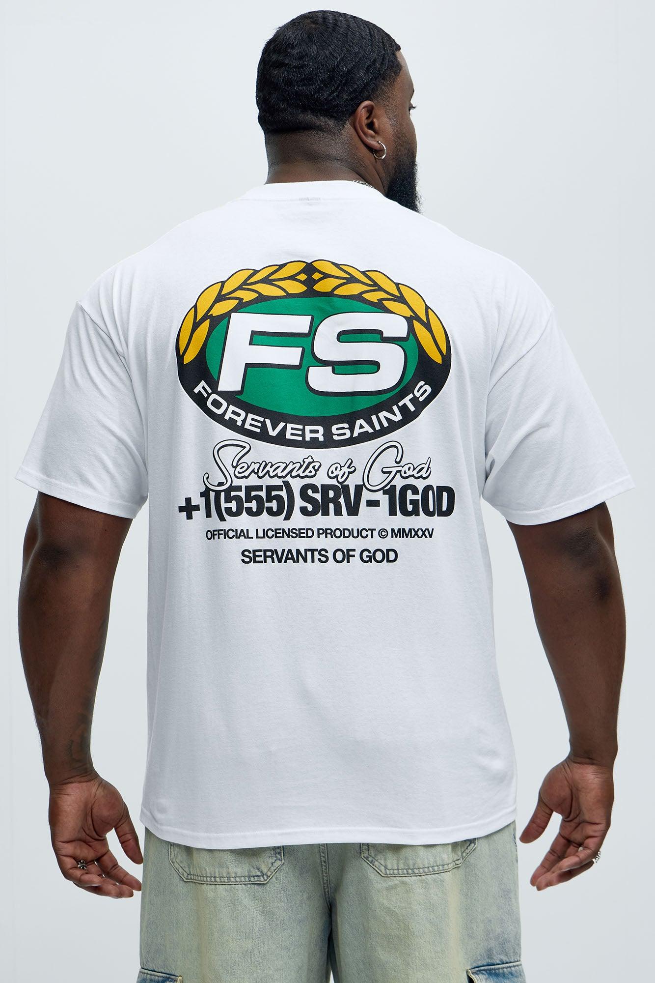 Forever Saints Classics Short Sleeve Tee - White Product Image