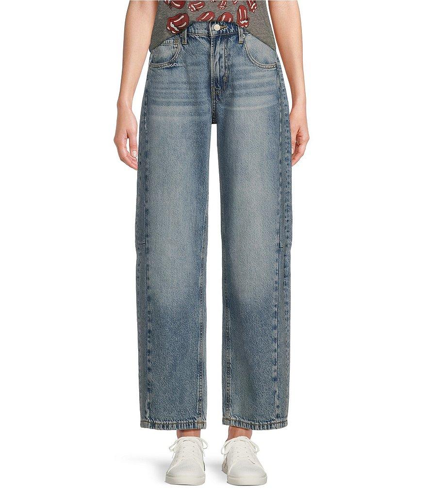 Lucky Brand High-Rise Ankle Length Barrel Wide Leg Jeans Product Image
