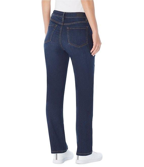 Jones New York Stretch Denim Lexington Straight-Leg Jeans Product Image