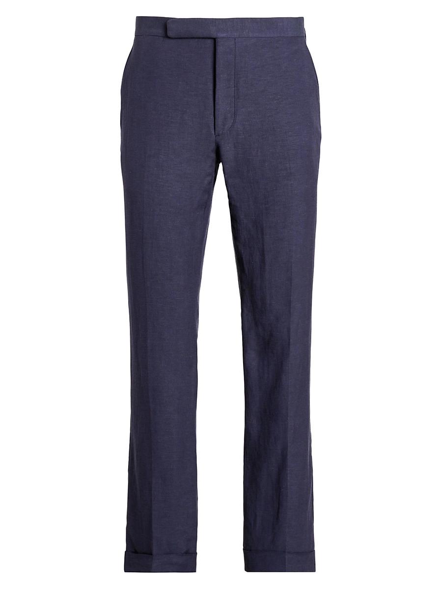 Mens Gregory Silk & Linen Suit Trousers Product Image