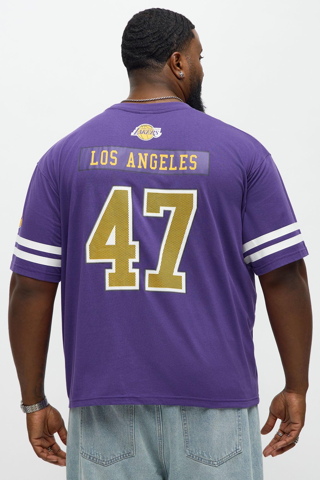 Lakers Boxy Number Tee - Purple Male Product Image