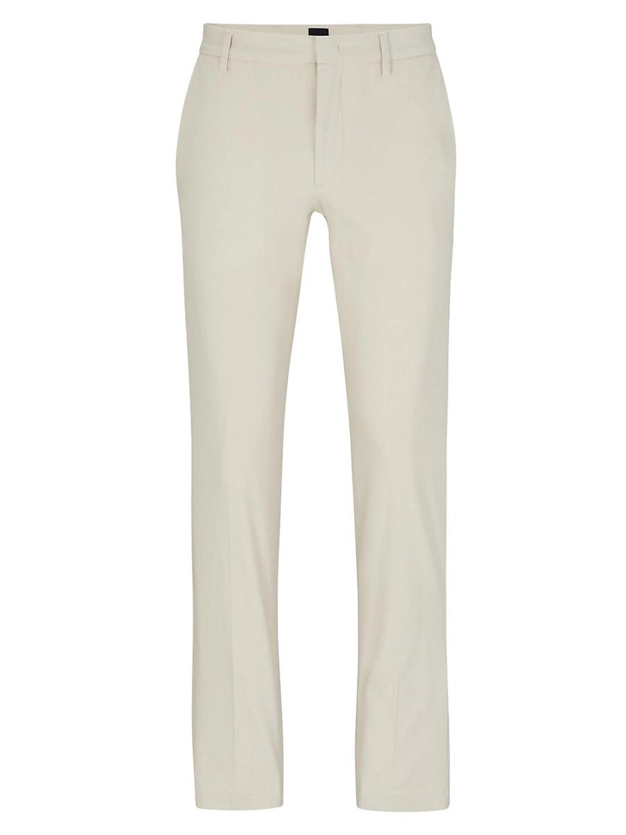 Mens Slim-Fit Trousers in Stretch Cotton Product Image