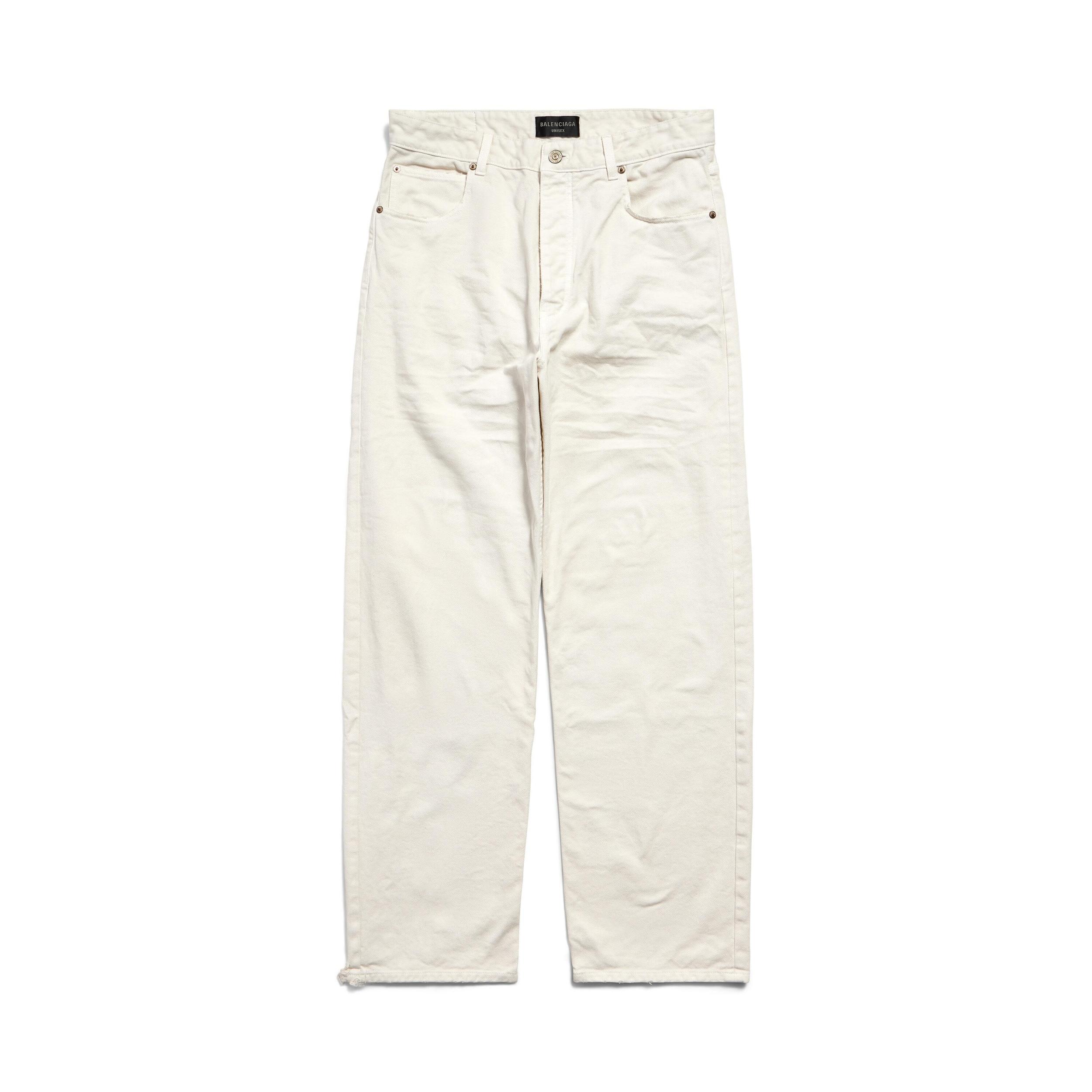 Women's Loose Fit Pants in White Product Image