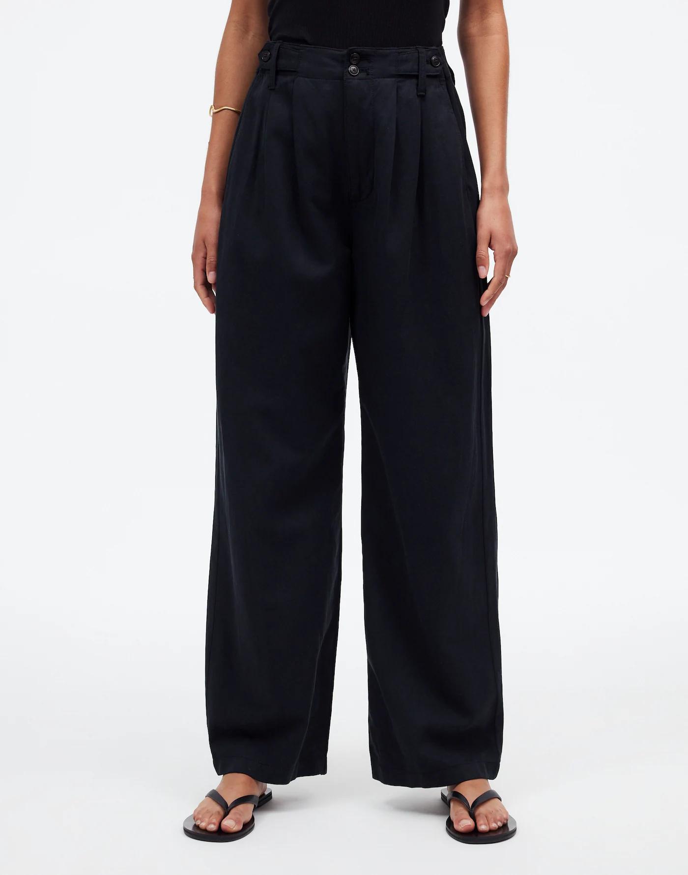 The Petite Harlow Wide-Leg Pant Product Image