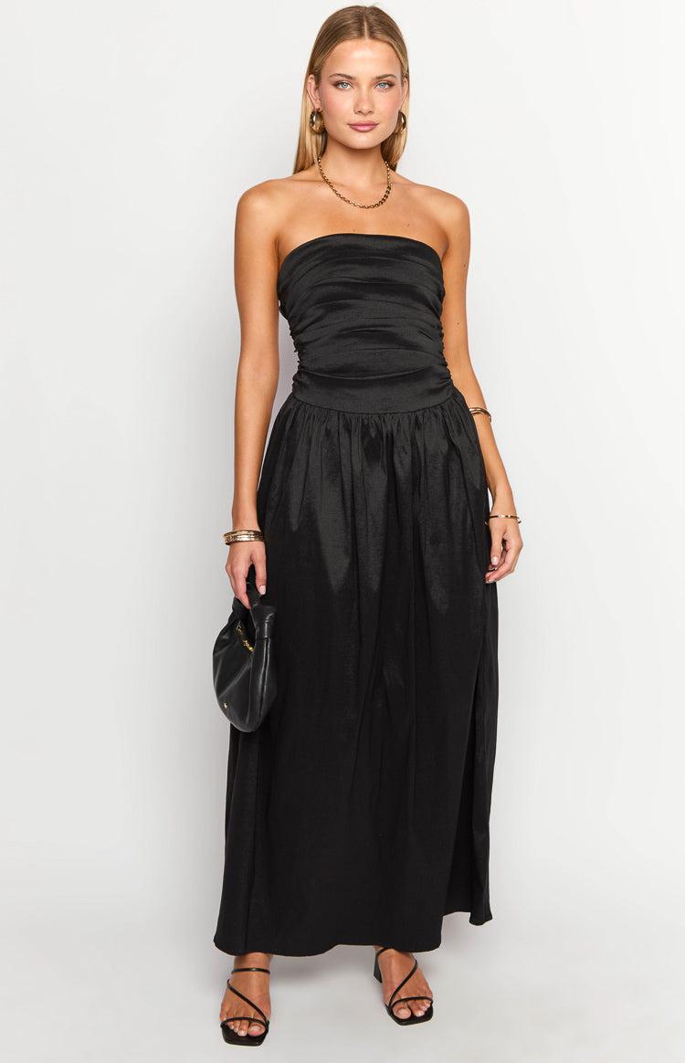 Dayton Black Strapless Maxi Dress Product Image