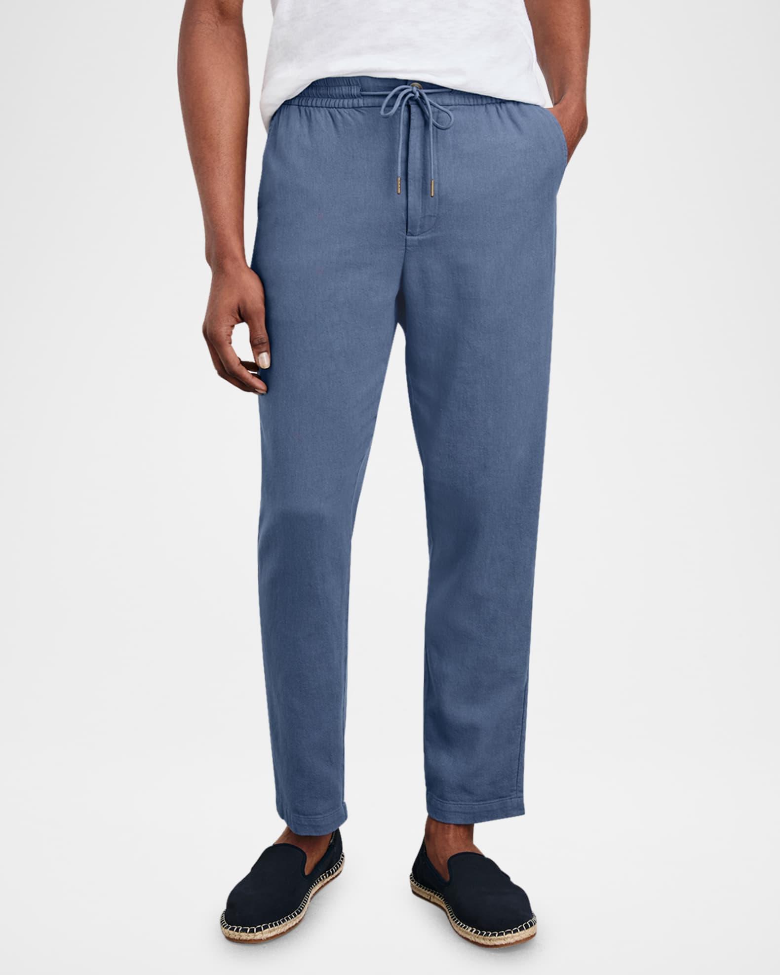 Men's Callum Cotton and Linen Drawstring Pants Product Image