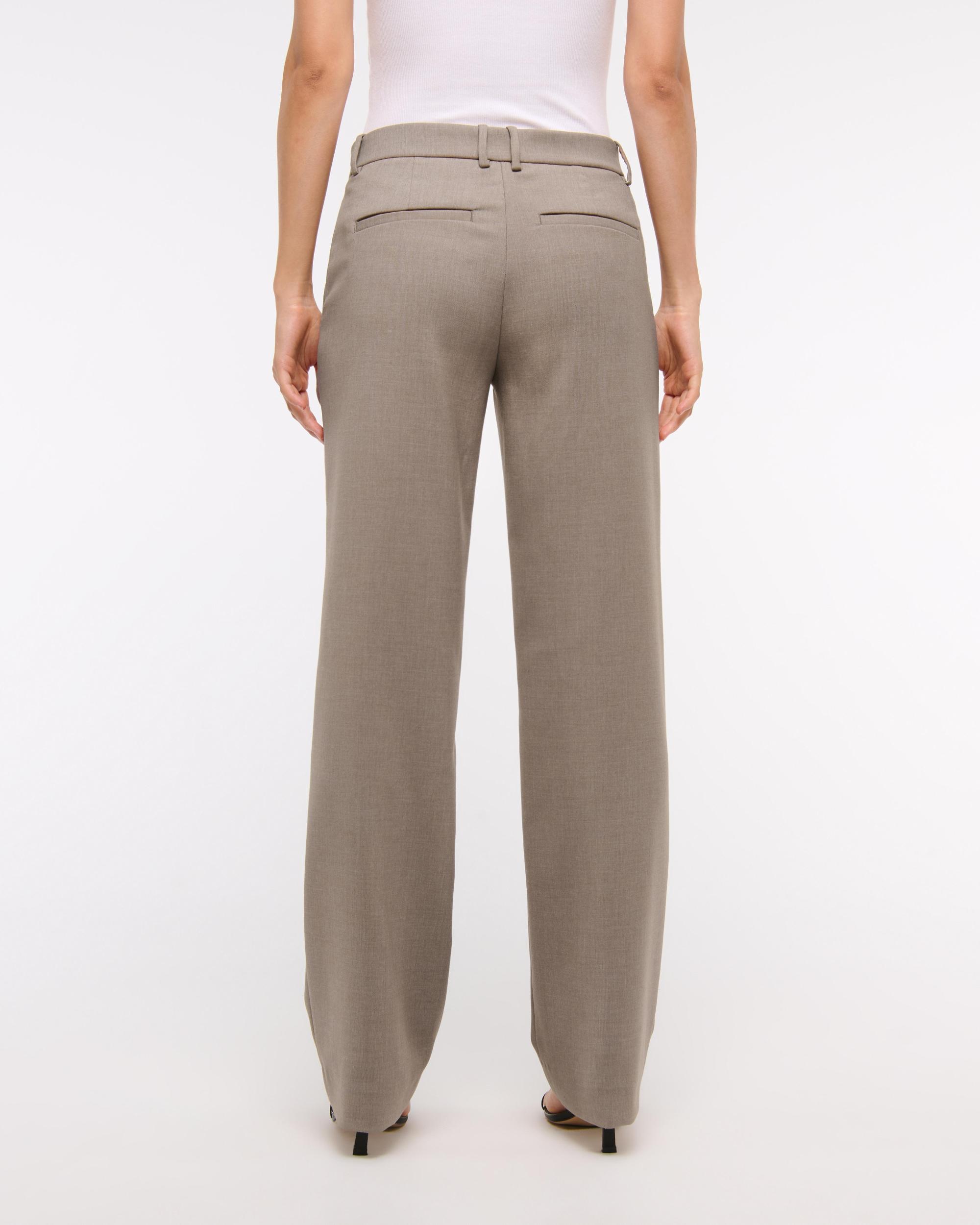 Low Rise Tailored Straight Pant Product Image