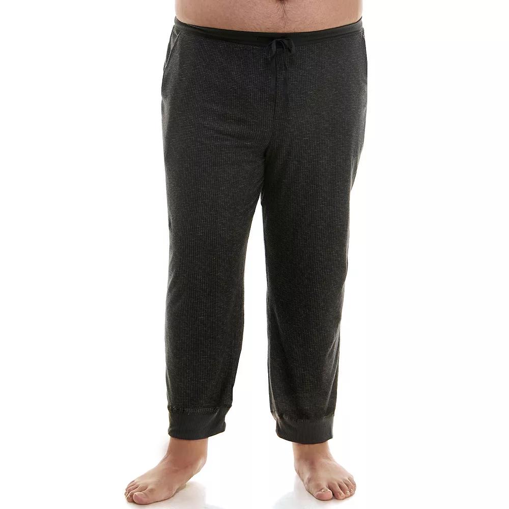 Big & Tall Sonoma Goods For Life® Supersoft Waffle Banded Bottom Pajama Pants, Men's, Size: 4XB, Dark Grey Product Image