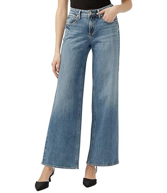 Silver Jeans Co. Suki Mid Rise Wide Leg Jeans Product Image