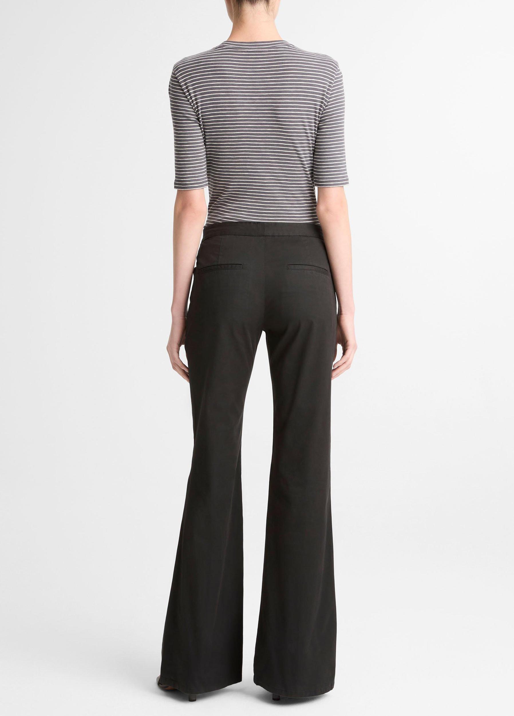 Italian Stretch-Cotton Flare Pant Product Image