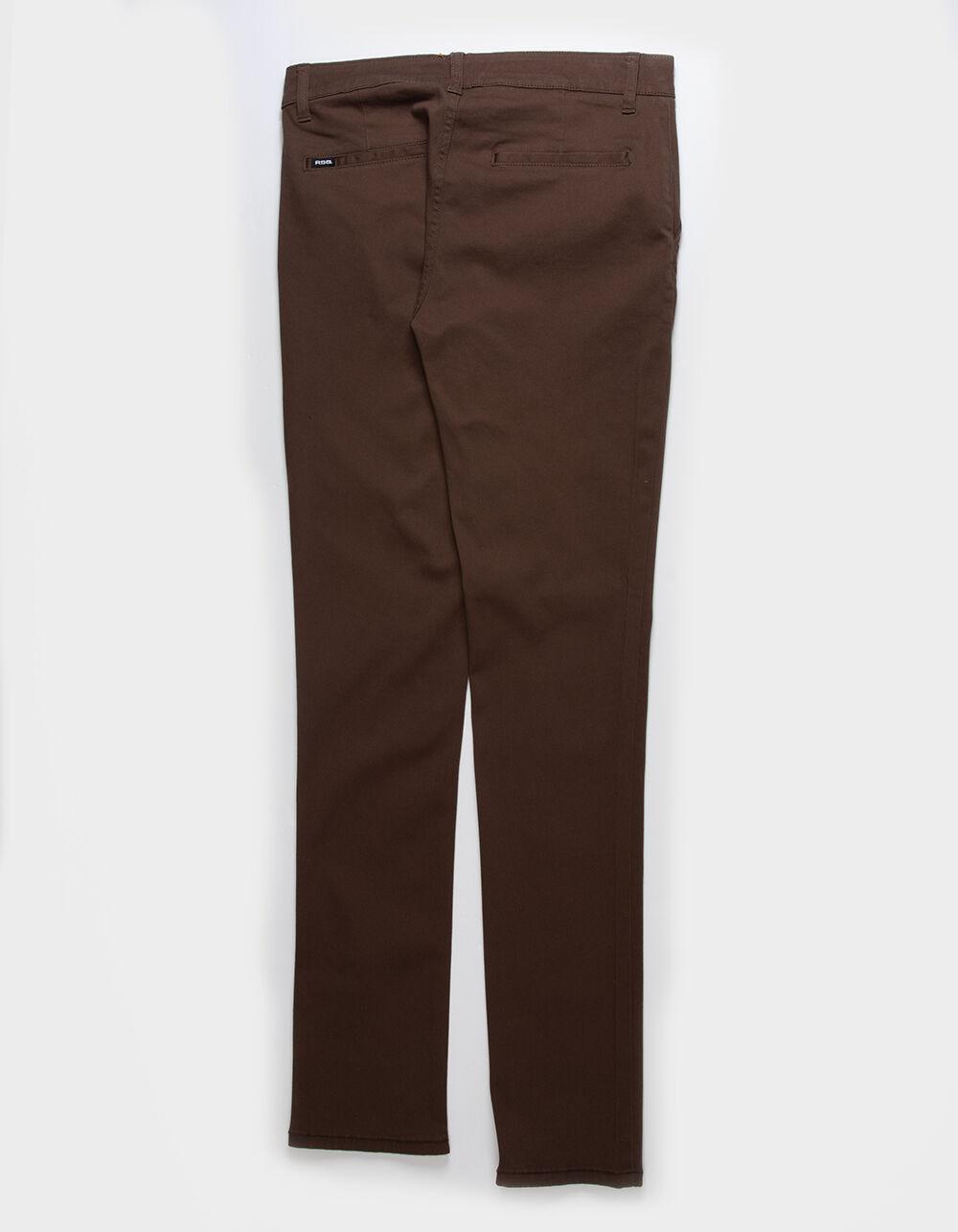 RSQ Mens Slim Chino Pants - DARK BROWN Product Image