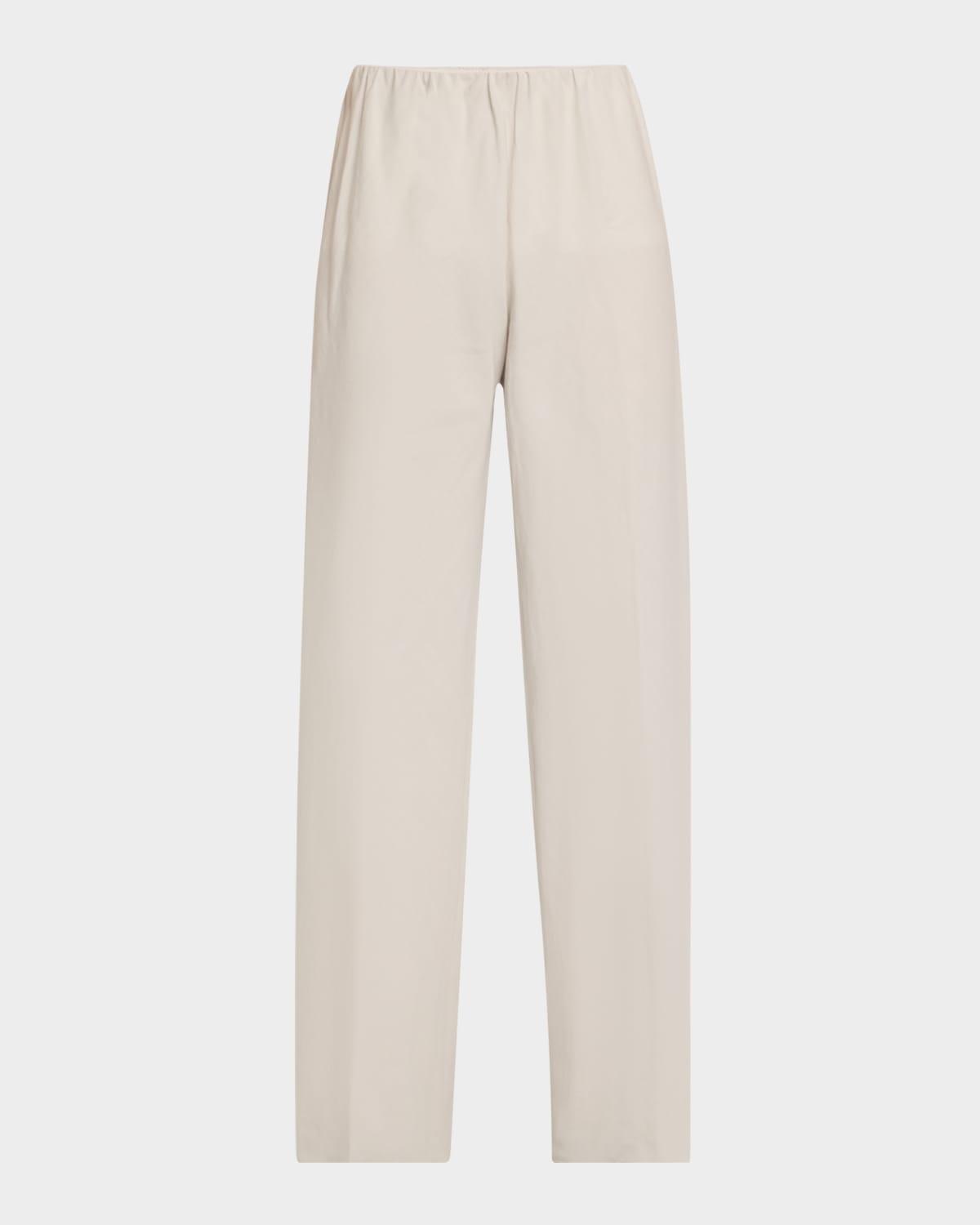 Womens Cotton-Blend Straight-Leg Pants Product Image
