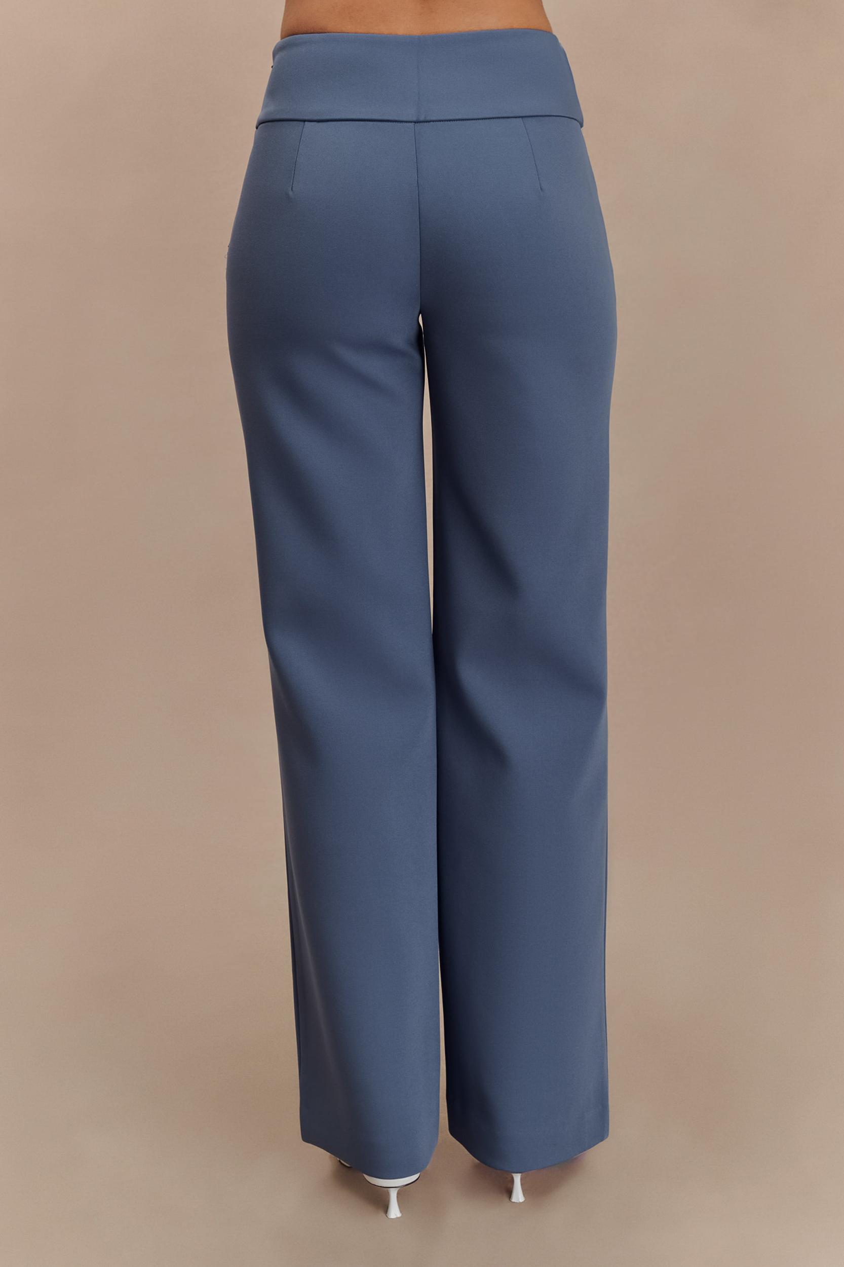 Lindie Straight Leg Suiting Pants - Steel Product Image
