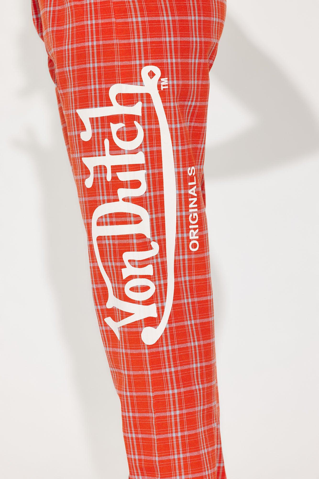 Von Dutch Logo Boxer PJ Pant - Orange Female Product Image