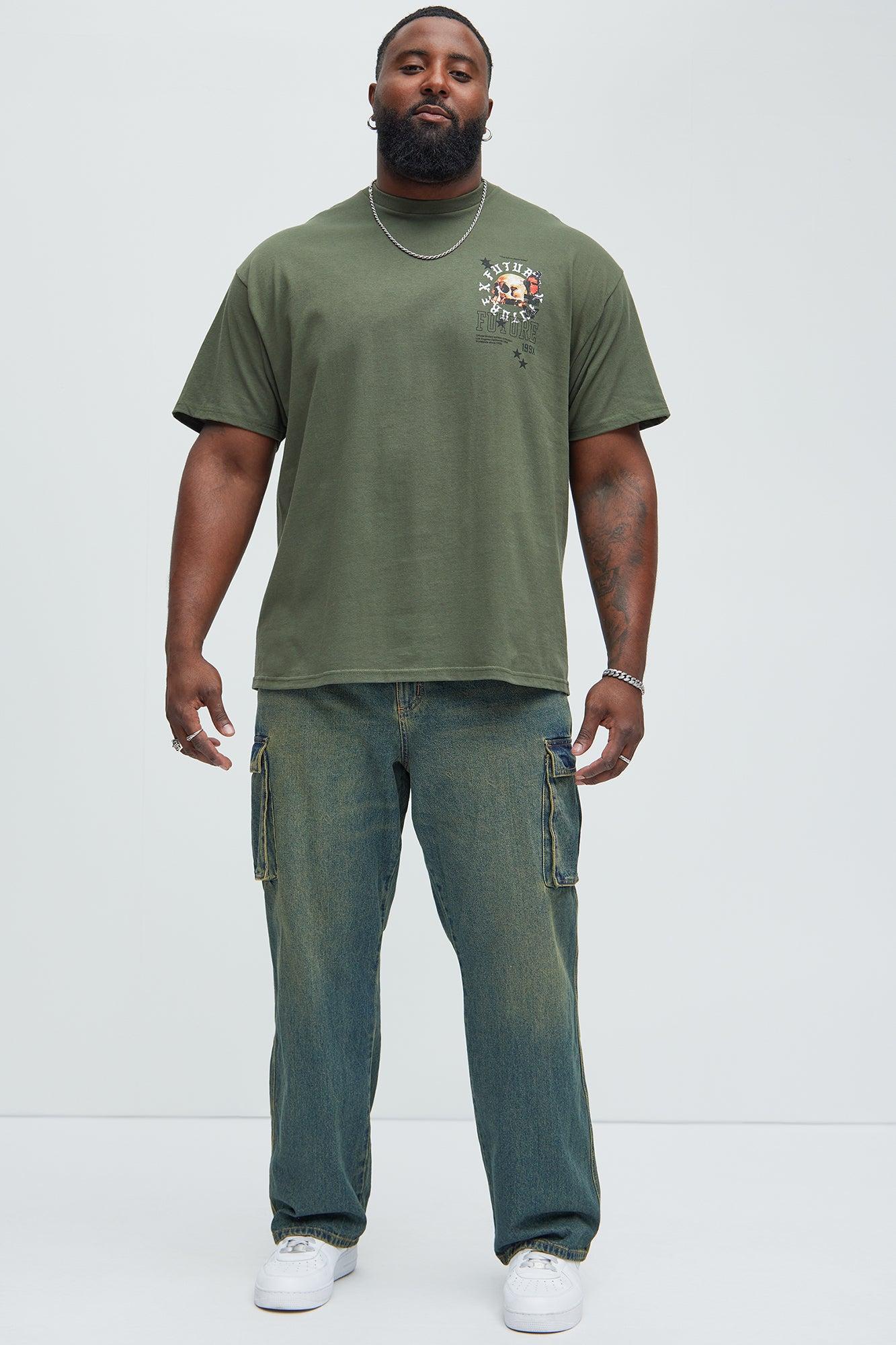 Tanner Straight Cargo Jeans - Vintage Blue Wash Product Image