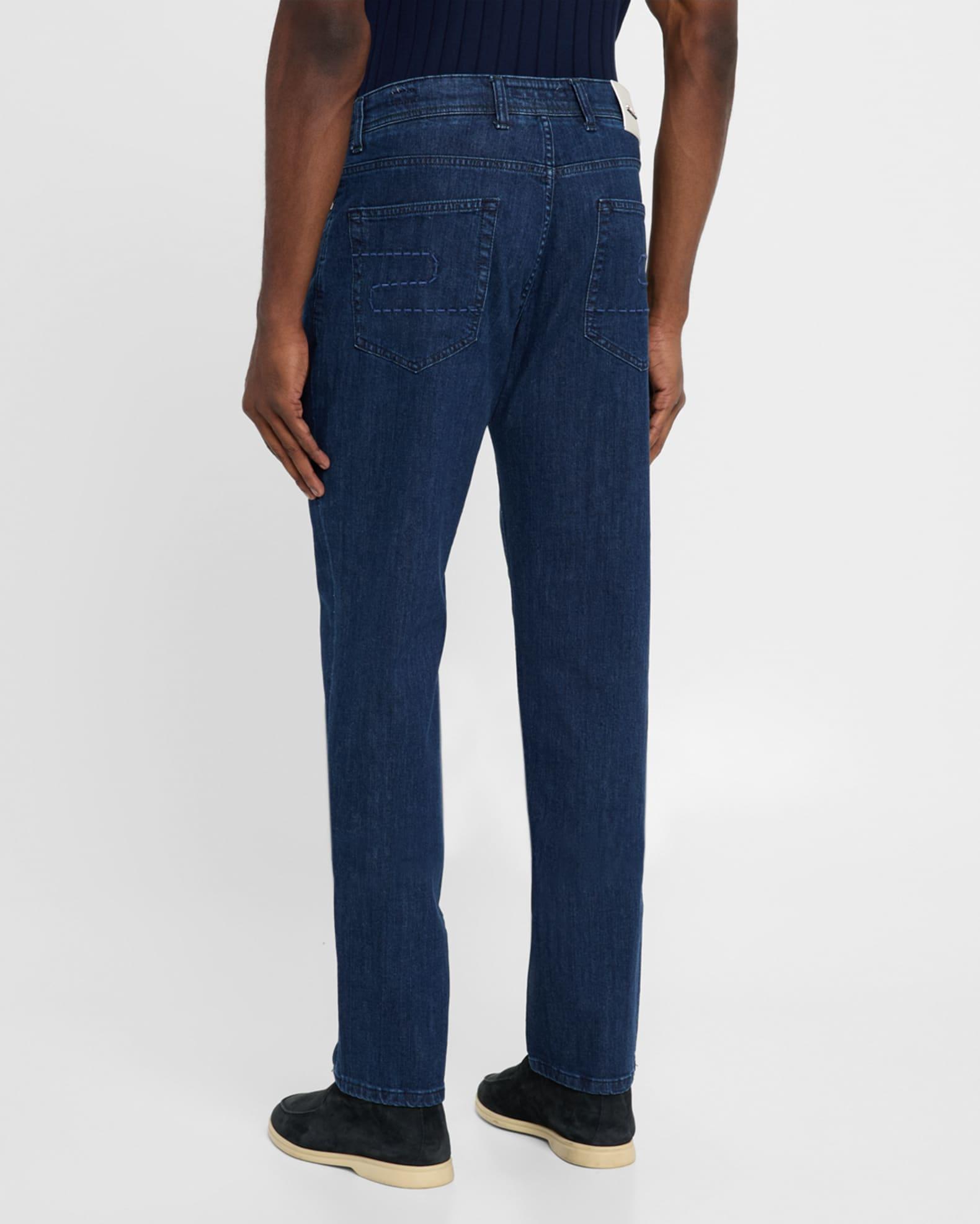 Men's Medium-Wash Denim Jeans Product Image