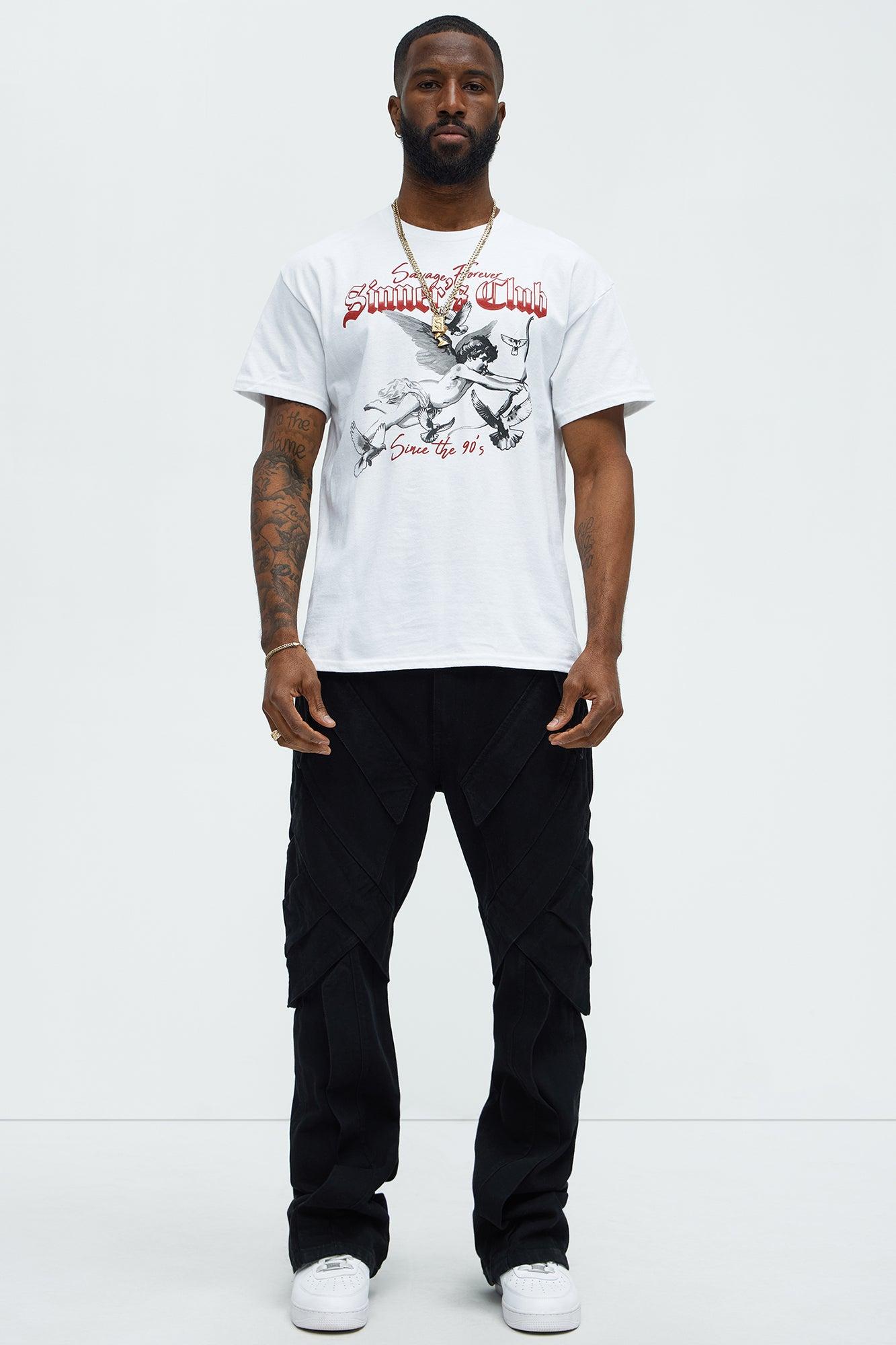 Savage Forever Sinner's Short Sleeve Tee - White Product Image