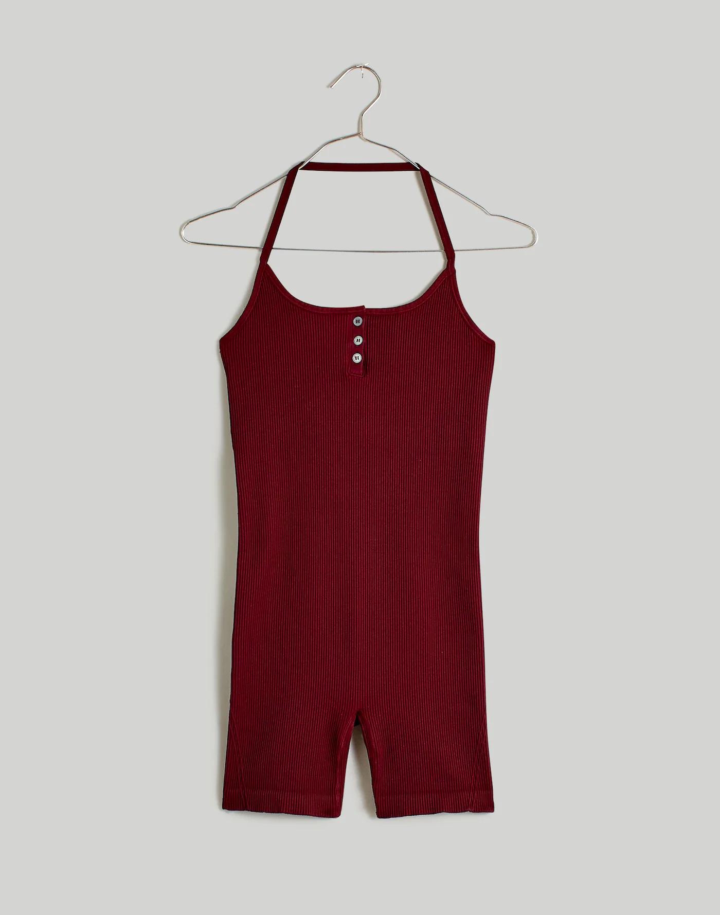 Seamless Halter Biker Unitard Product Image