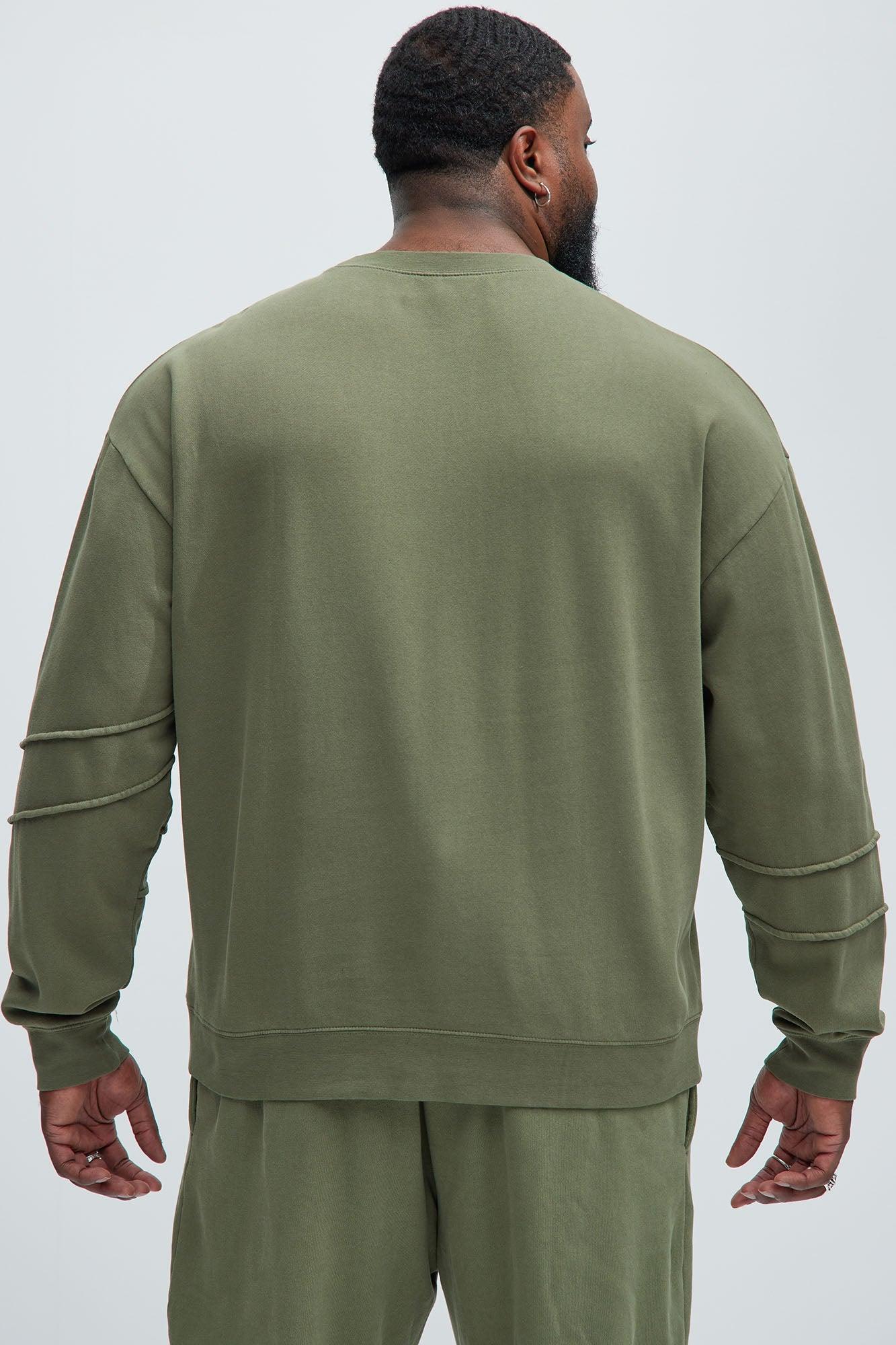 Brooklyn USA Crewneck Sweatshirt - Olive Product Image
