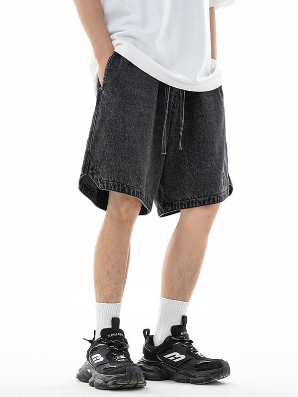 Men's Casual Loose Denim Shorts Product Image