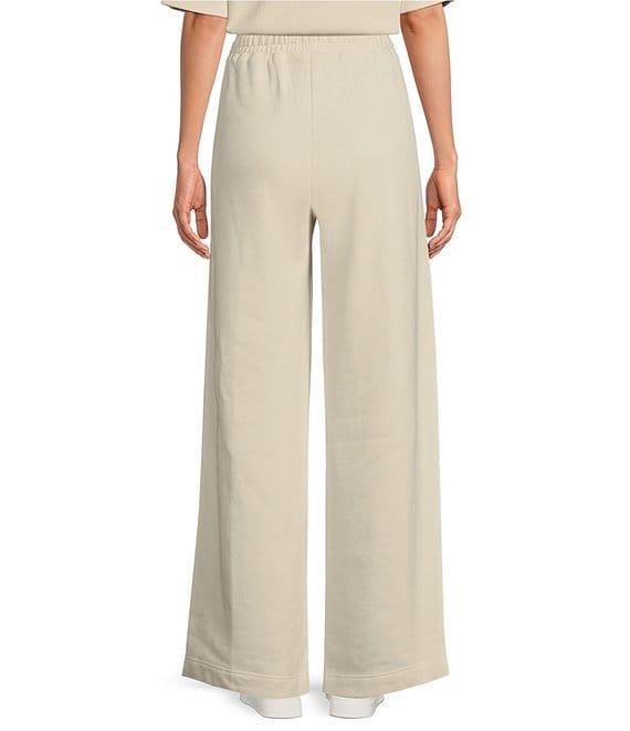 Le' AL.X Woven Organic Cotton High Rise Wide Leg Full Length Coordinating Sweatpants Product Image