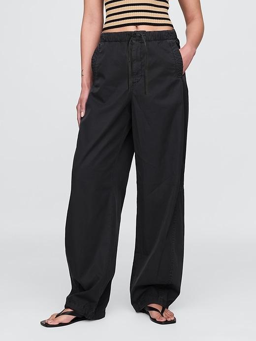 Mid Rise Barrel Parachute Pants Product Image