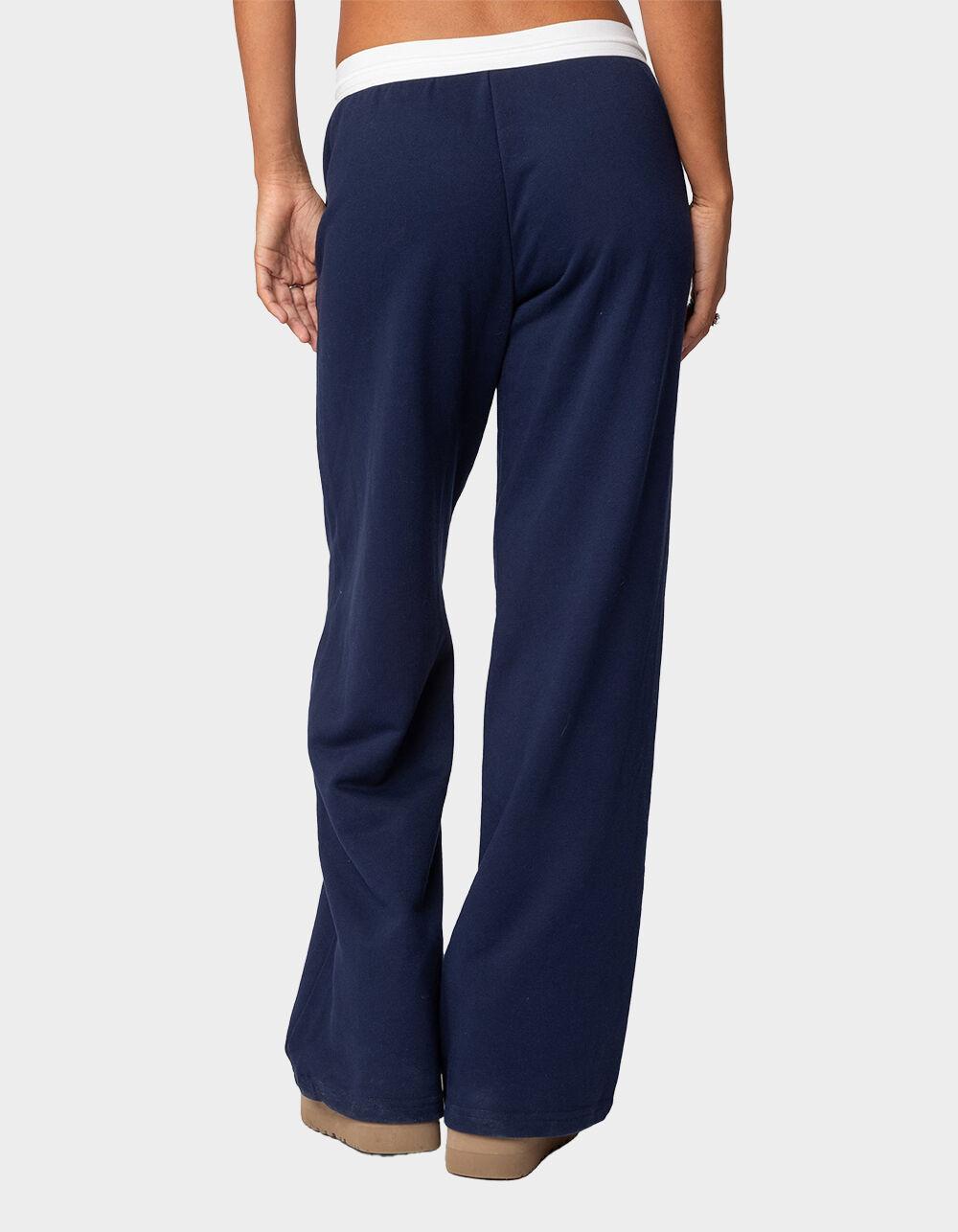 EDIKTED Brookie Sweatpants - NAVY Product Image