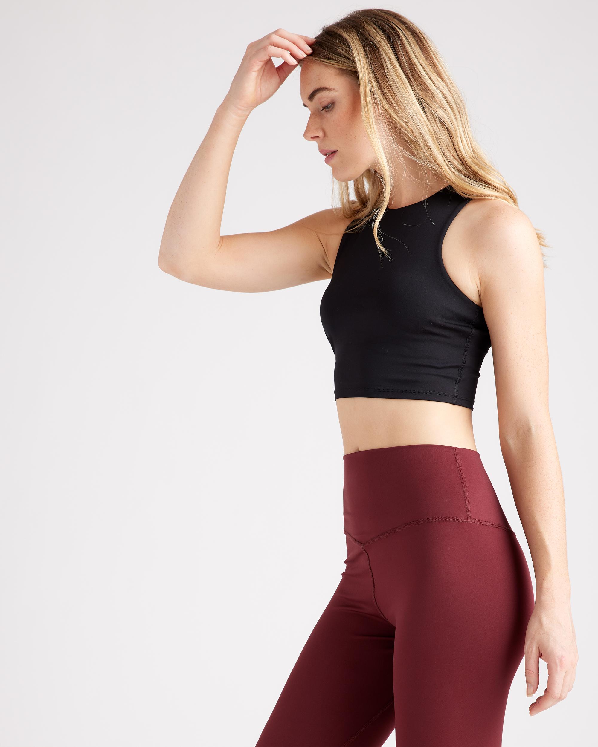 Quince | Women's Ultra-Soft Performance Cropped Tank Top 100% Polyester Product Image